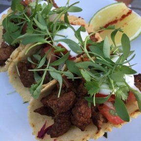 Gluten-free tacos from Cantina Rooftop